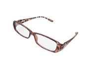 Unique Bargains Ladies Arrow Decor Arm Multi Coated Lens Plain Glasses