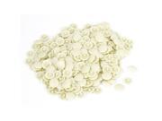 Unique Bargains Beige Plastic Round Caps Furniture Press Fit Pozi Bolts Screws Cover 500pcs