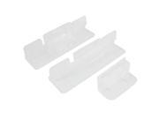 Unique Bargains 2 Pcs Clear Plastic 4 12mm Thickness Glass Clip for Aquarium