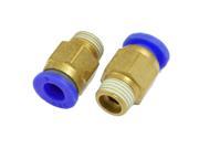 Unique Bargains 5 Pcs Pneumatic 1 8 Thread Push In Connector Fitting for 6mm Tubing
