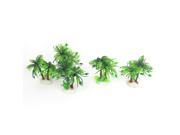 Unique Bargains 5pcs Green Plastic Artificial Aquarium Aquascaping Underwater Plant Grass Decor