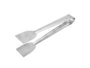 Kitchen Gadget Flat Edge Stainless Steel Cake Tong Food Clip 8.5