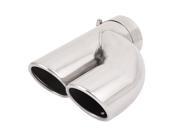 Unique Bargains Car Stainless Steel 60 x 53mm Outlet Exhaust Muffler Tip Silver Tone for Octavia