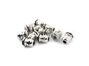 Unique Bargains 12 Pcs PG9 Waterproof Locknut Cable Gland Connector for 4 8mm Dia Wire