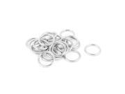 Unique Bargains Silver Plate 34mm OD Jump Ring Split Rings Jewelry Findings 20pcs