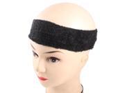Unique Bargains Black Stretchy Hairdress Beauty Black Tie Headband for Woman