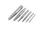 Unique Bargains 6 in 1 Broken Damaged Bolts Screw Studs Extractor Remover Set 3mm 25mm