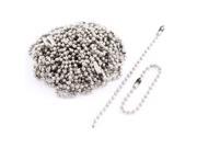 Stainless Steel Beaded Ball Chain Silver Tone 10cm Length 50 Pcs