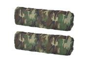 Unique Bargains 2 x Camouflage Printed Nylon License Plate Cover Shield Protection
