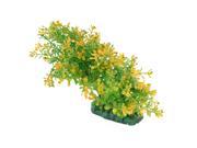 Unique Bargains Fish Bowl Green Yellow Artificial Water Plants Decoration 5.1 Height