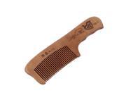 Unique Bargains Retro Peach Wood Natural Carved Comb Hair Care Tool