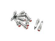 10 Pcs Red Indication Light 2 Pins Metal Signal Lamps DC 24V