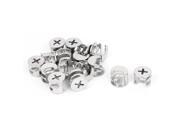 15mmx12mm Cross Head Phillips Metal Cabinet Furniture Connect Cam Fittings 15pcs