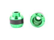 Unique Bargains Pair Black Green Fork Cup Front Wheel Drop Resistance Cups for Motorbike