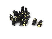 Unique Bargains White T10 6 SMD 5630 SMD LED W5W Wedge Canbus Light Bulb 16 Pcs for Car internal
