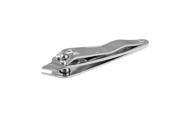 Makeup Tool Slanted Tip Silver Tone Fingernail Toe Nail Clippers Trimmer Cutter