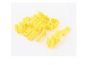 Unique Bargains 5pcs Chicken Drinker Feeder System Plastic S Hook Clamp for Square Round Pipe