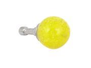 Unique Bargains Yellow Glow Ball Adorn 3.5mm Earphone Headset Dust Proof Ear Cap Stopper