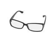 Unique Bargains Single Bridge Clear Lens Plain Glasses Eyeglasses Plano Spectacle Black