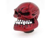 Unique Bargains Burgundy Wicked Skull Universal Gear Shift Knob Car Manual Stick Lever Shifter