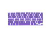 Unique Bargains UK EU Version Silicone Protective PC Keyboard Film Purple for MacBook Pro 13
