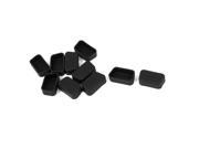 10PCS Black Silicone VGA Interface Dust Plug Cover for RS232 HDB15 Male Port