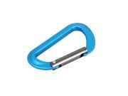 Aluminum D Ring Travel Camping Hiking Clip Hook Keychain Carabiner Blue
