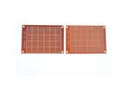 Unique Bargains 2pcs Rectangle Tinned Panel Prototype Matrix Circuit PCB Board 7.3x5cm