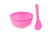 Unique Bargains Make Up Tool Pink Plastic Mask Mixing Bowl Stick Set Bwyiy