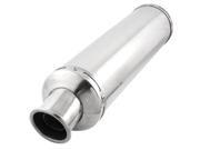 Motorbike 25mm Inlet Stainless Steel Round Outlet Exhaust Pipe Muffler
