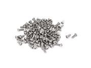 100 Pcs Stainless Steel Button Head Hexagon Socket Key Bolts Screws M3x8mmx0.5mm