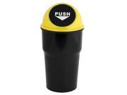 Common Used Yellow Black Plastic Car Ashtray Trash Bin Can Garbage Container
