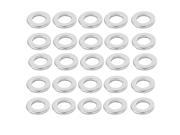 25pcs Silver Tone 304 Stainless Steel Flat Washer 1 4 for Screws Bolts