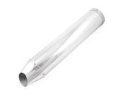 Auto Car Silver Tone Stainless Steel 2.4 Outer Dia Exhaust Muffler Tail Pipe