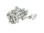 Unique Bargains 20pcs Pipe Fitting Coupler Adapter 1 4BSP Thread x 8mm Hose Barb Fuel Gas Water