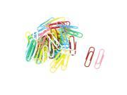 Unique Bargains Officer Colorful Label File Note Bookmark Paper Clips Clamps 50 Pcs w Case