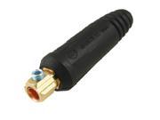 Unique Bargains 10 25mm2 Black Rubber Coated Wire Plug Welding Connector Adapter