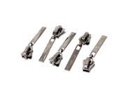 Unique Bargains 5 PCS 3 Molded Slider Pull Closed End Zippers Puller for Sewing Repair Replace