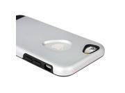 for iphone 6 Case Combo Hybrid Shockproof Hard Cover Silver Tone