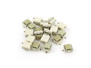 Unique Bargains DC 12V 0.2A 6.3x6.3x5mm 2 Pin Pushbutton SMD Tactile Tact Switches 20 Pcs