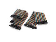 3pcs 40Pin Crimp Terminal Connector M M Jumper Wires Lines Colorful 21.5cm 8.5