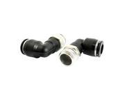 2Pcs 3 8BSP Male to 10mm Air Pneumatic Elbow Quick Connect Connectors