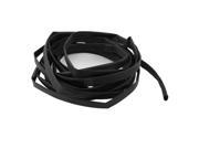 Unique Bargains 15mm 3 1 Black Polyolefin Heat Shrink Tubing Tube Sleeve Sleeving Wrap Wire 10M