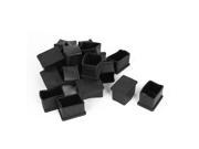 30pcs Black Rubber Furniture Table Foot Leg Covers Pad Floor Protector 25mmx38mm
