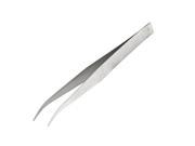 Unique Bargains Cosmetic Tool Metal Slanted Tip Eyebrow Tweezers Silver Tone for Lady