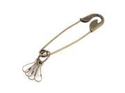 Bronze Tone Metal 4 Separable Hooks Keys Classification Tool Keyring Holder