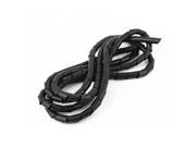 Computer Cable Manager Spiral Wrapping Band 12mm Dia 3 Meter Black