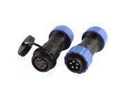 2pcs Waterproof Power Aviation Cable Connector Plug Socket 5 Pin IP68