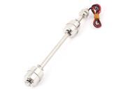 Unique Bargains 200mm Stainless Steel Two Channel Water Level Sensor Vertical Float Ball Switch