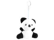 Unique Bargains Handbag Accessories Black White Cotton Blend Panda Pendant
